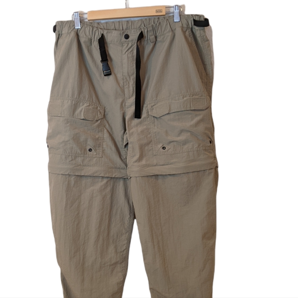 REI Men's Convertible Nylon Hiking Outdoor Pants Size XL Khaki